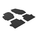 Set covorase auto din cauciuc Volvo V70 2007-07.2016, Volvo XC70 2008-07.2016, Negru, Gledring, 4 buc.