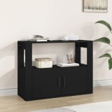 Cumpara ieftin Servantă, negru, 80x30x60 cm, lemn compozit