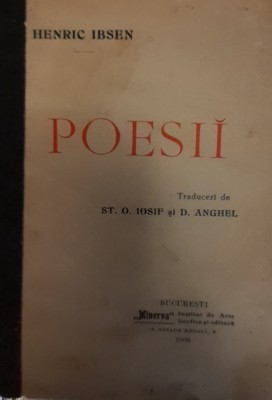 POESII HENRIC IBSEN 1906 foto
