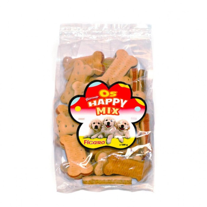RECOMPENSE PENTRU CAINI BISCUITI PENTRU CAINI OS HAPPY MIX 400G (25 bax) 1308333