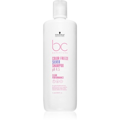 Schwarzkopf Professional BC Bonacure Color Freeze Silver Sampon argintiu pentru parul blond cu suvite 1000 ml foto