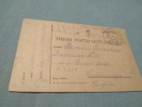CARTE POSTALA MILITARA 1918CIRCULATA LA TEMESMEGIE SAU TIMIS
