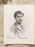 Foto ELENA BARB anii 30-40 Opera Romana Bucuresti semnatura 8,5 x 7 cm