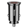 Incarcator auto Baseus Circular 2x USB-A Quick Charge 3.0 SPC AFC 30W Negru