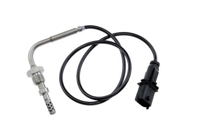 Senzor temperatura filtru particule Fiat 500 1.3d Multijet 2007-, Panda 1.3d Multijet 55kw 2006-, in fata la filtru de particule diesel, (lungime cab foto