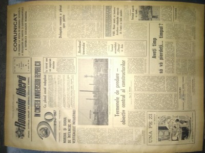 ZIARUL ROMANIA LIBERA 16 DECEMBRIE 1967 foto