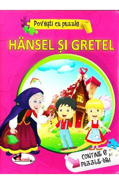 Hansel si Gretel. Povesti cu puzzle foto