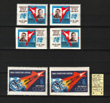 Rusia, URSS, 1962 | Vostok 3 şi 4 - Primul zbor &icirc;n grup - Cosmos | MNH | aph