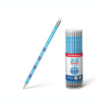 Creion rotund cu gumă 2x2 HB Erich Krause