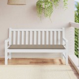 VidaXL Pernă de bancă de grădină gri taupe, 150x50x4 cm, textil oxford