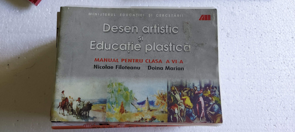 DESEN ARTISTIC SI EDUCATIE PLASTICA - MANUAL CLASA A VI A NICOLAE  FILOTEANU, Clasa 6, Alte materii | Okazii.ro