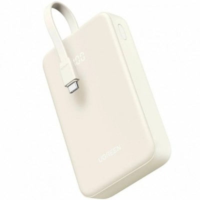 Baterie Externa UGREEN PB505, 20000mAh, 22.5W, QC + PD, 1 x USB-A - 2 x USB-C, Bej foto