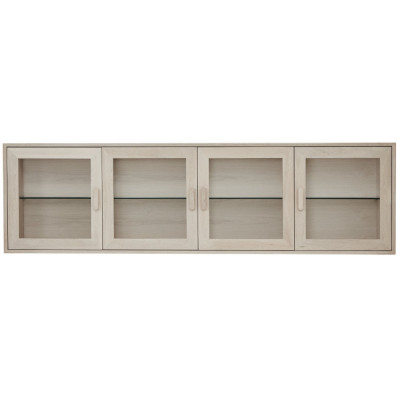 4-Door Wall Cabinet Porto Solid Oak foto