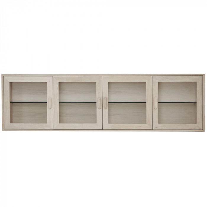 4-Door Wall Cabinet Porto Solid Oak