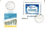 C12 - FDC Romania - Conf pt securitate in Europa - colita dantelata LP938 - 1977