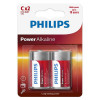 Baterie power alkaline lr14 c blister 2 buc p, Philips