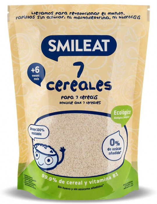 Cereale BIO cu 7 Super Cereale, +6 luni Smileat