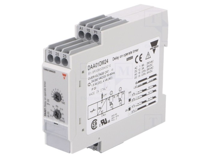 "Timer Digital Programabil 0,1s-100h SPDT"