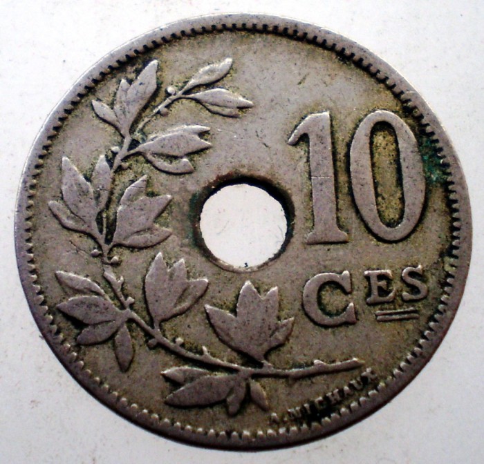 2.267 BELGIA 10 CENTIMES 1902 BELGIQUE