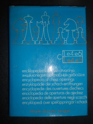 Encyclopedia of Chess Openings. volumul C (1974, editie cartonata) foto