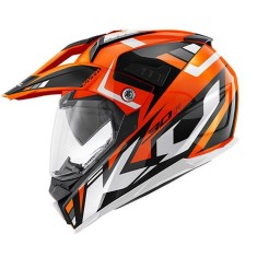 Casca moto dual-sport Kappa KV30 Evo portocaliu/negru/alb, marime S