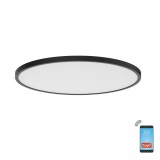 Plafoniera LED inteligenta Nebula KL151097, 50 W, 3500 lm, lumina calda / rece, negru + alb, modern