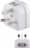 Adaptor UK - Euro Goobay, 2 Pini, Mama, Alb, Anglia