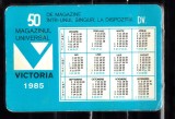 C9 10 - 1985 - Calendar de buzunar - reclama magazinul Victoria