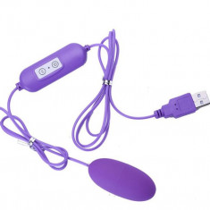 Ou Vibrator Isla, 12 Moduri Vibratii, USB, Mov, Mokko Toys