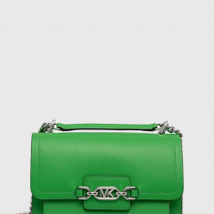 MICHAEL Michael Kors poseta de piele culoarea verde