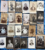 Lot CDV uri, format 10*6 cm