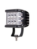 Proiector LED Auto Offroad Bicolor, alb si galben, 12-24V, 45W, cu functie stroboscop, spot beam 30 grade, Xenon Bright