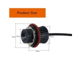 Set 2 becuri LED Marker Angel Eyes auto compatibil BMW 40W alb canbus pentru faruri xenon Cod: A.E.2020