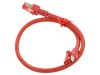 Patch cord roșu S/FTP Cat6 LSZH 0,5m
