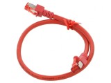 Patch cord roșu S/FTP Cat6 LSZH 0,5m
