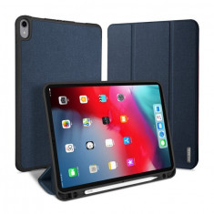 Husa Apple iPad Pro 11&amp;#039;&amp;#039; 2018, Functie de Stand Multi-Angle si Smart Sleep, Pen Slot, DUX DUCIS Domo, Albastru foto