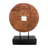 Cumpara ieftin Decoratiune masa Cart lemn de mango natural si fier 35.5x9x44 cm