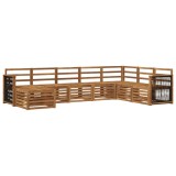 vidaXL Set de canapele de exterior 6 pcs natural Lemn Solid de Acacia 3384710