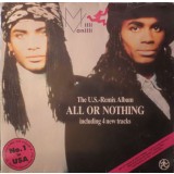 Vinil LP Milli Vanilli &lrm;&ndash; All Or Nothing - The U.S.-Remix Album (G+)