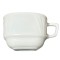 Set 6 Cesti Cafea Patrate Suprapozabile Opal Alb 200ml T300 Eljado DNC40096