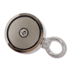 Magnet Fishing D75 mm doua fete Forta de prindere magnet acvatic neodim in carcasa