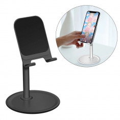 Telescopic de birou stand de birou suport de telefon comprimat negru (K3S)