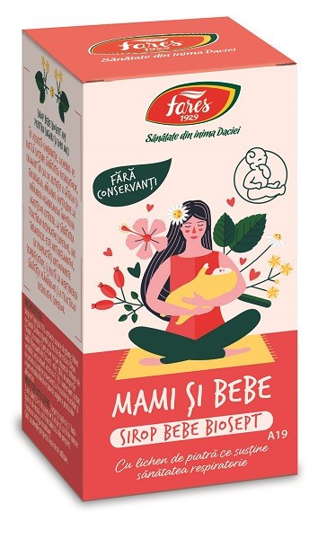 SIROP BIOSEPT(indulcit cu fructoza) MAMI&amp;BEBE 100ml FARES