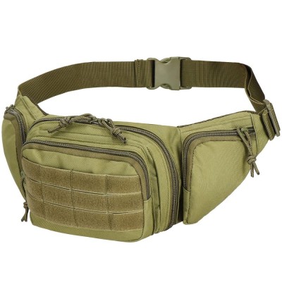 Borseta incapatoare pentru umar sau brau, impermeabila, unisex, 43x15cm, verde Household NewTrend foto
