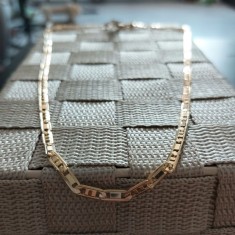 Colier pentru barbati placat cu aur HIM, gama ultra-luxury - 55 cm foto