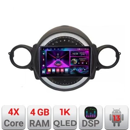 Navigatie Mini 2007-2011 4+64 InCell Display 1K Android Waze USB Navigatie Internet Youtube Radio Kit-mini-01+EDT-E209-RK CarStore Technology