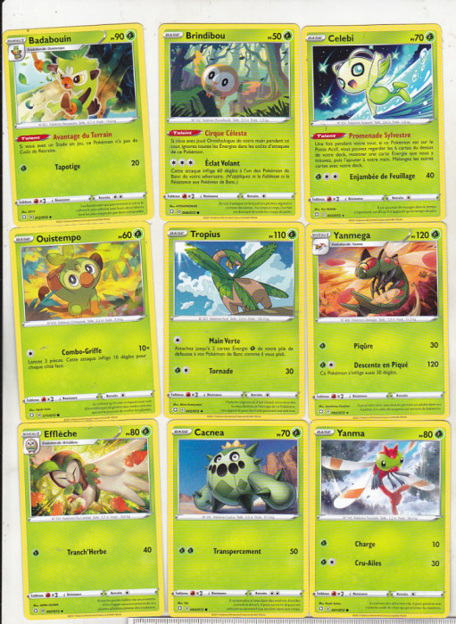 bnk crc Cartonase de colectie - Pokemon Franta 2021 - 38 diferite