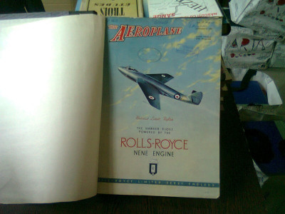 REVISTA THE AEROPLANE - 7 NUMERE/1950 foto