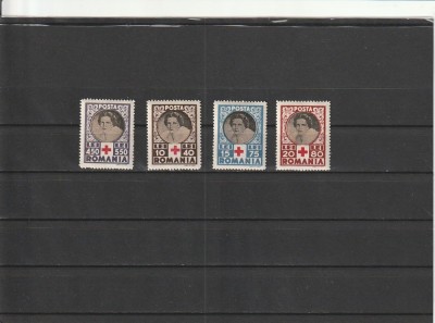 ROMANIA 1945 LP 165 CRUCEA ROSIE SERIE MNH NESTAMPILATA foto