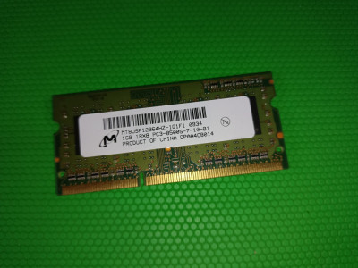 Memorie laptop DDR3 1Gb 1066Mhz PC3-8500S foto